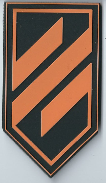 ARMY of UKRAINE 3rd Separate Assault Brigade 3D PVC Rubber Patch Commander Andriy Biletsky Green Orange Variation