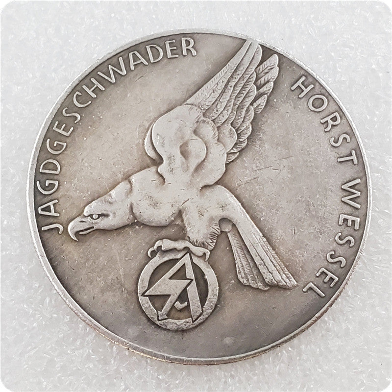 Lot 228 1939 Luftwaffe Horst Wessel Squadron Commem Medal. Third Reich, Germany