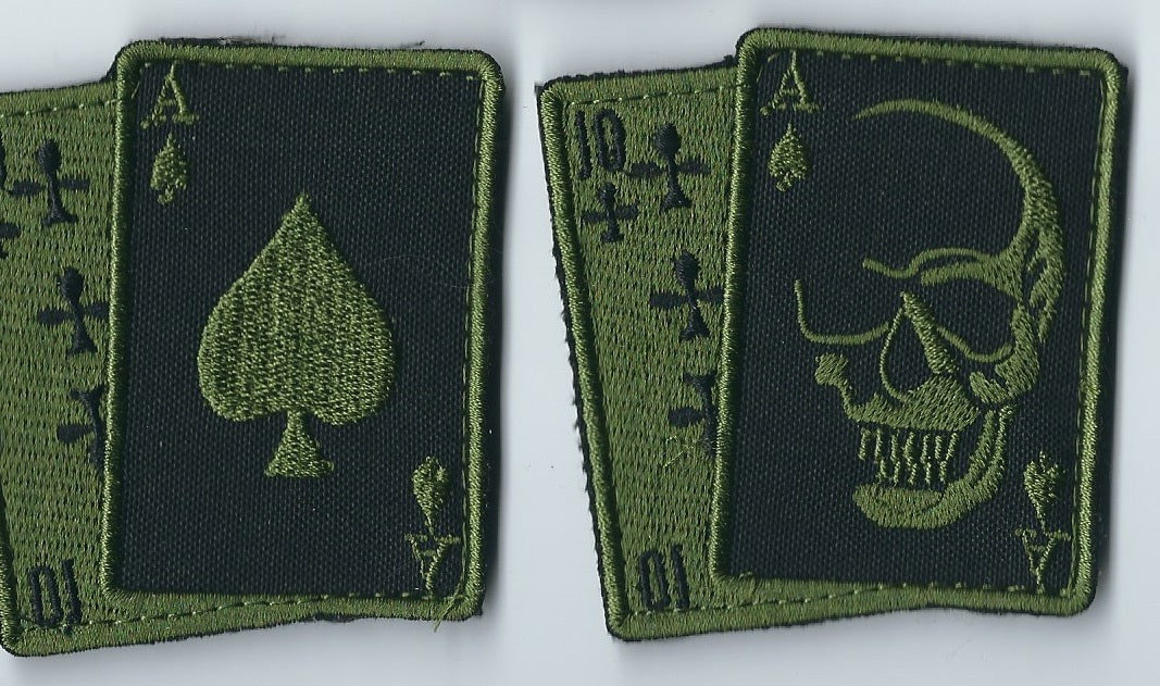 MORALE PATCH Tactical Pair of Card Aces