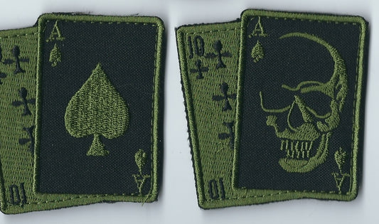 MORALE PATCH Tactical Pair of Card Aces