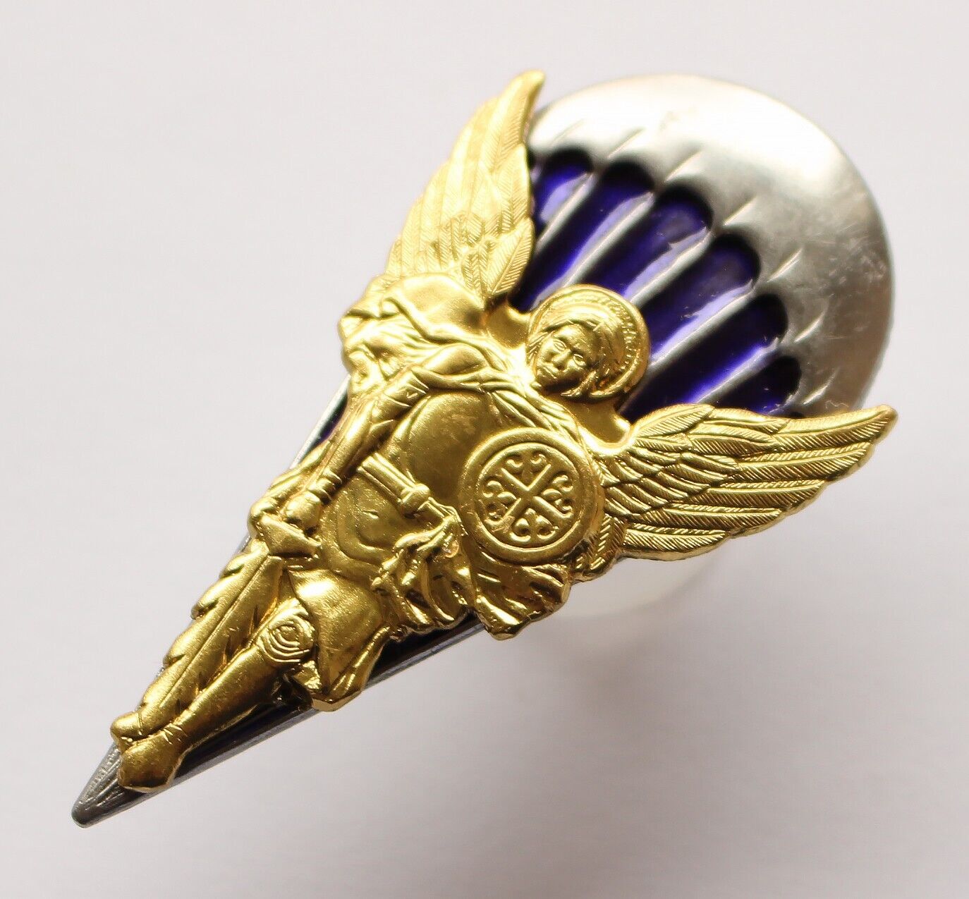 UKRAINIAN ARMY BADGE  Paratroopers Airborne Troops Medal Skydiver Archangel Michael VDVGold Silver