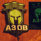ARMY of UKRAINE UKRAINIAN BATTALION UNIT AZOV SPARTAN GLOW IN NIGHT TACTICAL MORALE PATCH