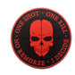 Sniper Patch ONE SHOT ONE KILL NO REMORSE I DECIDE Tactical military badges Death Skull