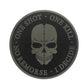 Sniper Patch ONE SHOT ONE KILL NO REMORSE I DECIDE Tactical military badges Death Skull